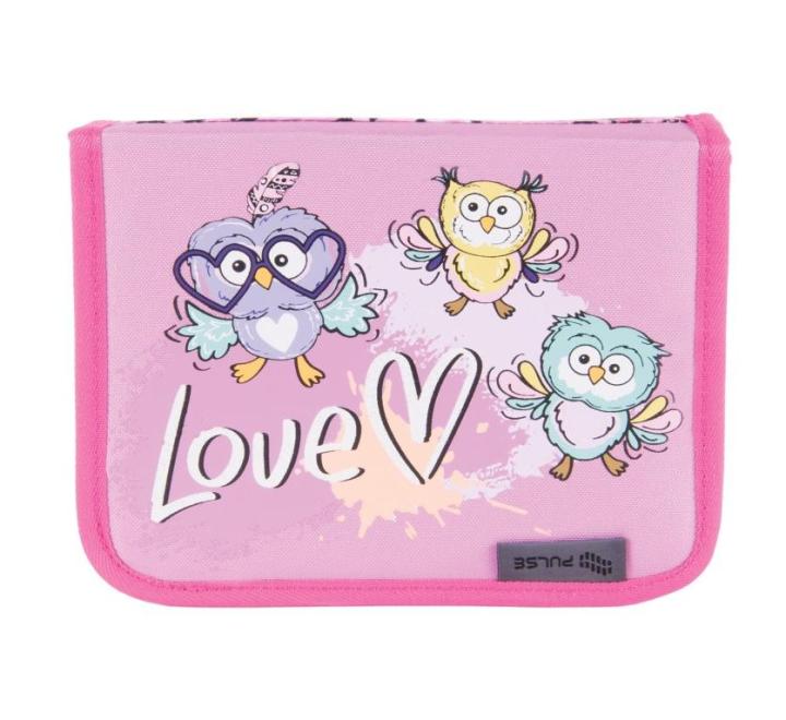 Tolltartó berendezetlen,1 cipzárral,2 klapnis,Owl Love