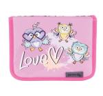 Tolltartó berendezetlen,1 cipzárral,2 klapnis,Owl Love