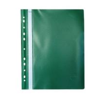 Műanyag sínes mappa perforált Noki zöld