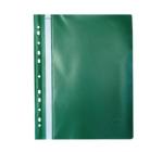 Műanyag sínes mappa perforált Noki zöld