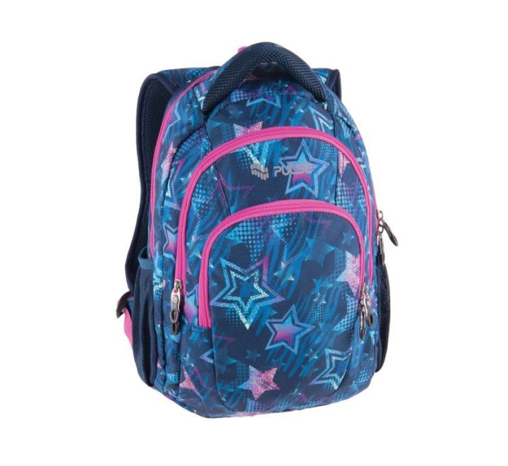 Iskolatáska Pulse Teens Blue Stars