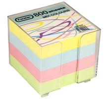 Cub hartie color cu suport 9x9cm 800 file