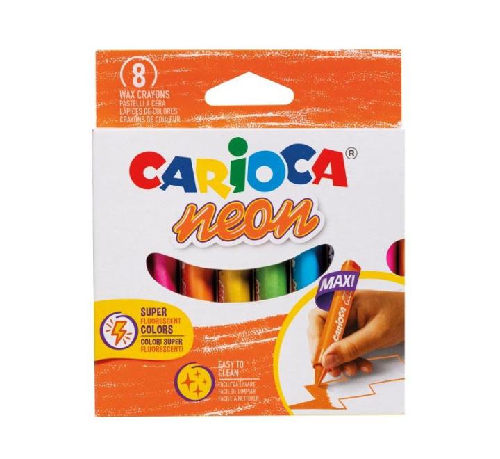 Zsírkréta 8 neon szín Carioca