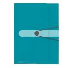 Gumis pólyás mappa A4 Herlitz türkiz
