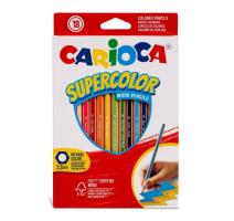 Creioane color 18 culori Carioca Supercolor