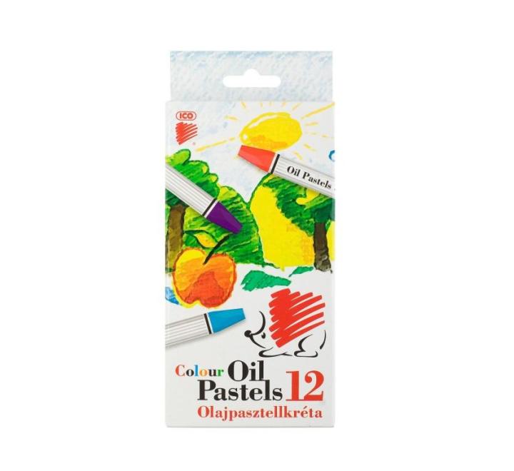 Olajpasztell kréta 12 szín Ico