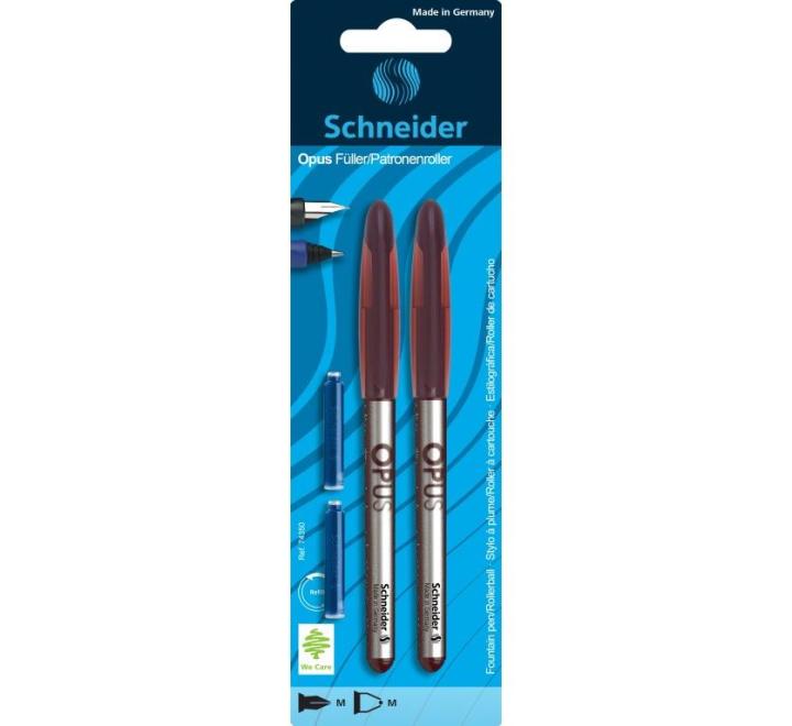 Rollertoll + töltőtoll Schneider Opus piros