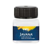 Vopsea pentru textile deschise și închise la culoare Javana, alb