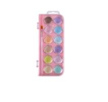 Acuarele tip pastila,pastel 12 culori,roz