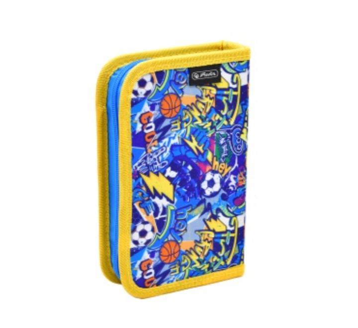 Tolltartó,berendezetlen, 2 klapnis,motivum Football Doodle