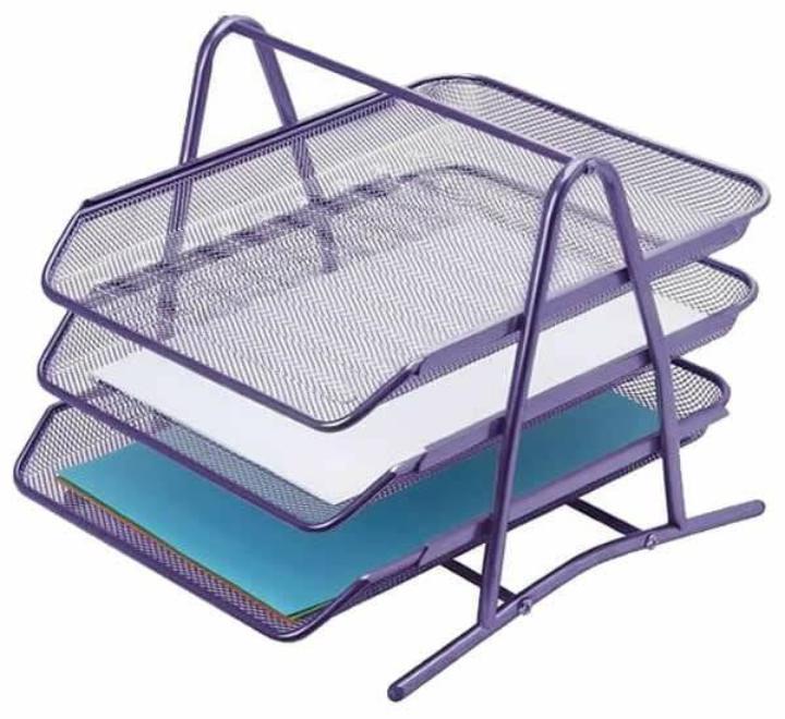 Irattálca 3 részes Mesh lila