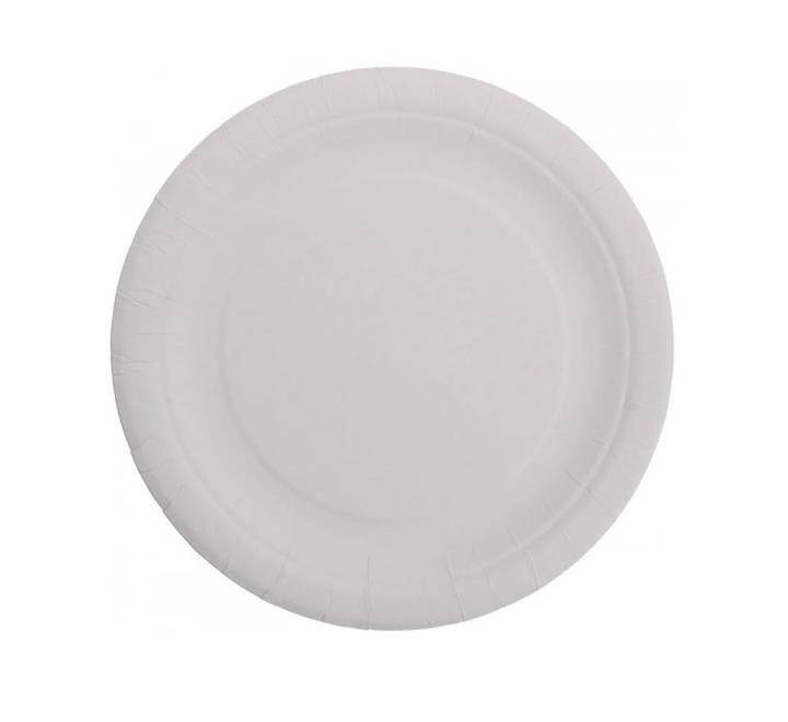 Kerek fehér papírtányérok 22cm
