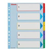 Index carton 1-5 Esselte