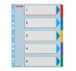 Elválasztólap karton 1-5 Esselte