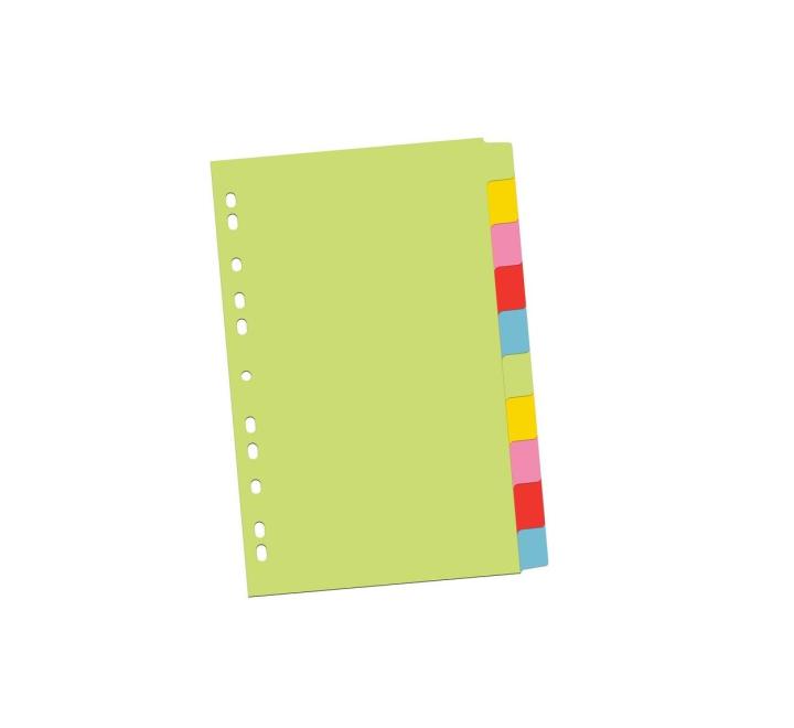 Karton elválasztólapok színes 10/szett