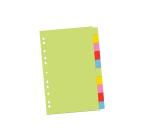 Karton elválasztólapok színes 10/szett