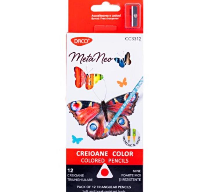 Színes ceruza 12 szín Meta Neo Daco