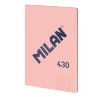 Füzet A4 48 lapos vonalas Cusut Milan rózsaszin