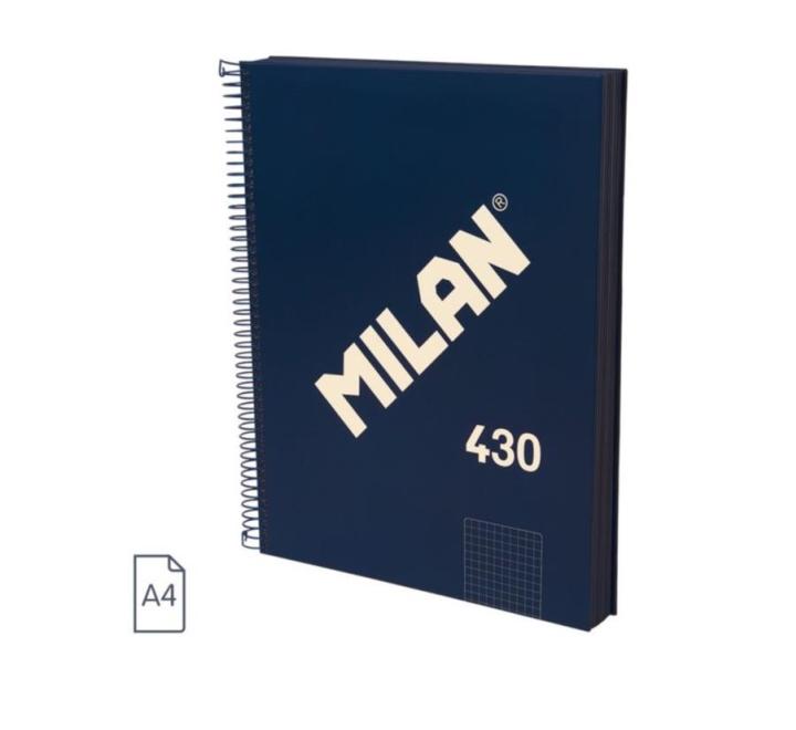 Füzet A4 120 lap kockás spirálos  Milan kék