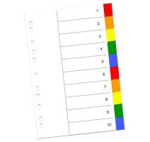 Műanyag elválasztólapok 10/szett