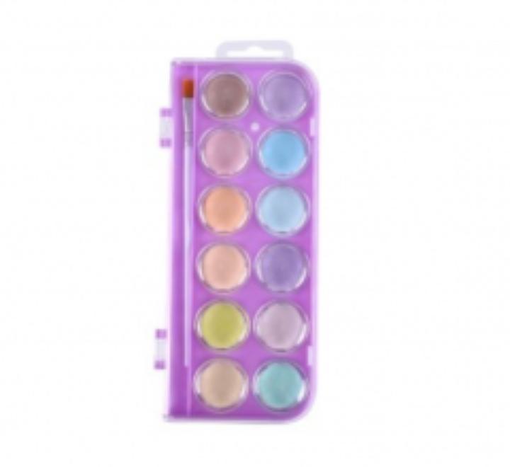 Akvarell, pasztell, 12 szín, lila