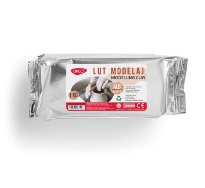 Modellező agyag 1kg Daco fehér