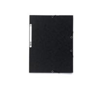 Mapa carton cu elastic 400g negru Exacompta