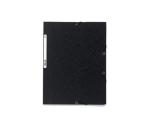 Irattartó mappa karton gumival 400g fekete Exacompta