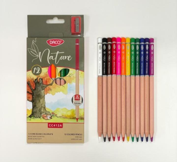 Színes ceruza 12 szín Nature Daco