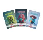 Füzet A5 48 lapos,vonalas Cute Monster motivum