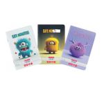 Füzet A5 48 lap,kockás Cute Monster motivum