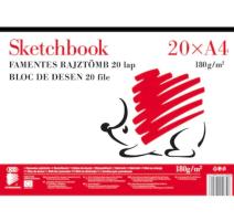 Bloc desen A4 180g 20 file Ico