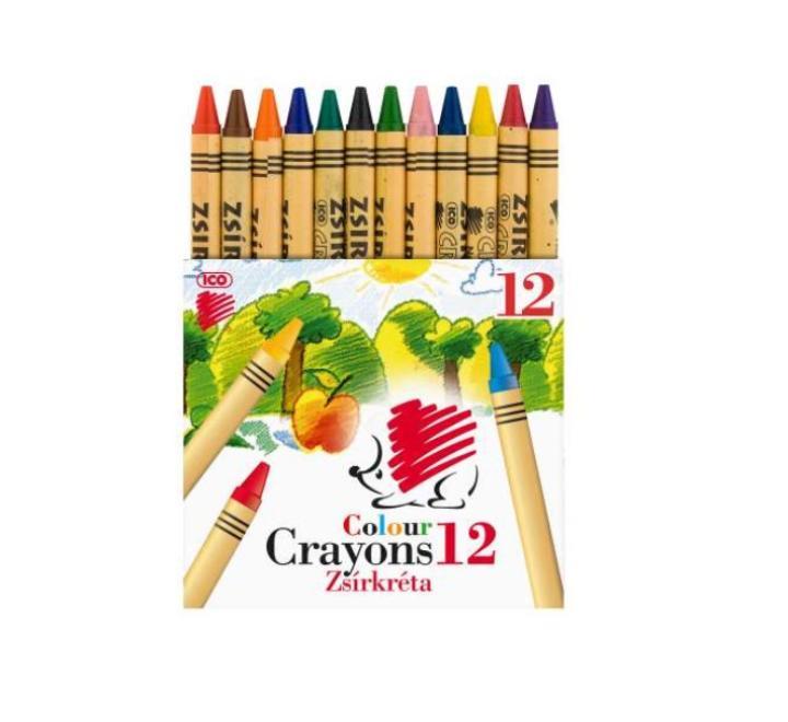 Zsírkréta 12 szín Ico Arici