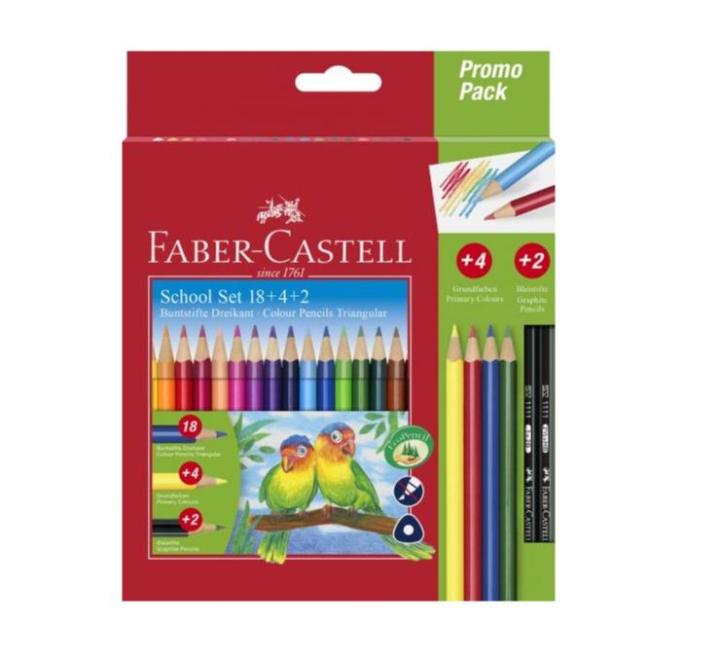 Színes ceruzák 18+4+2 szín Faber-Castell
