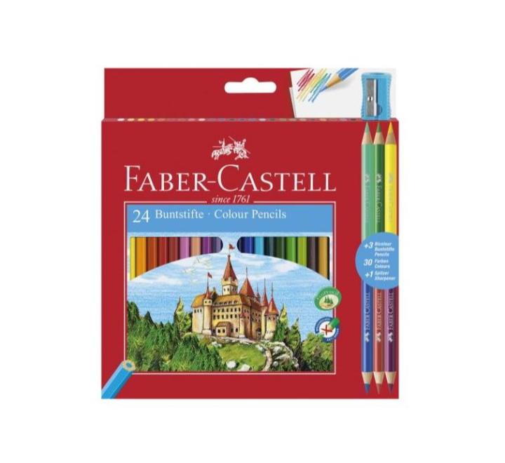 Színes ceruzák 24+3 szín Faber-Castell