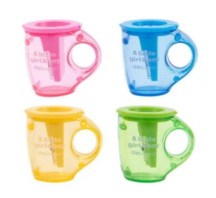 Hegyező,dupla, műanyag Deli