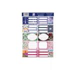 Füzetcímke 10 db-os Flowers