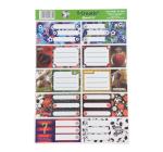 Füzetcímke 10 db-os Sport