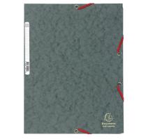 Mapa carton cu elastic Exacompta gri