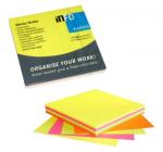 Öntapadós jegyzettömb Info 75x75mm 100 lap vegyes