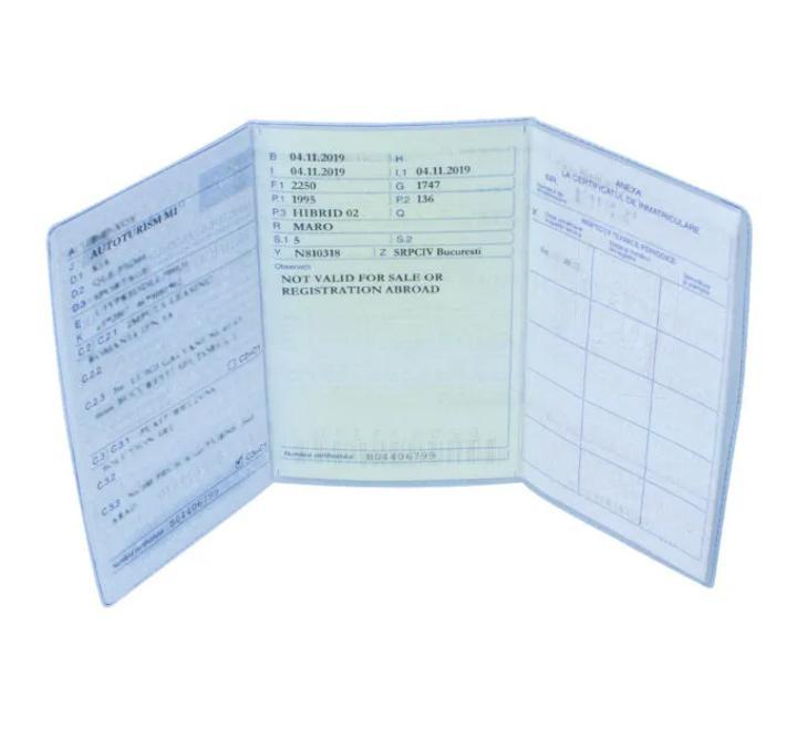 Forgalmi engedély védő 217 x 120mm