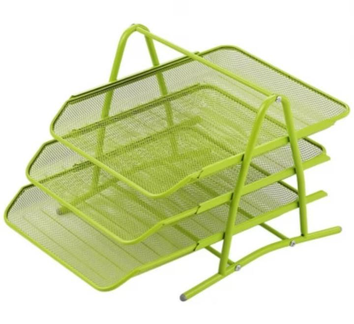 Irattálca 3 részes Mesh zöld