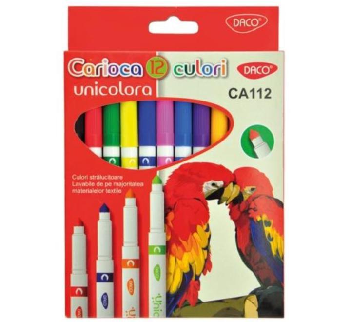 Carioca 12c varf conic unicolora Daco