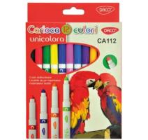 Carioca 12c varf conic unicolora Daco