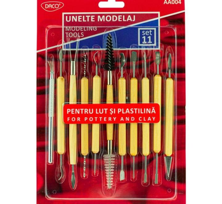 Modellező tartozékok - Modellező szerszámok szett 11 darab Daco