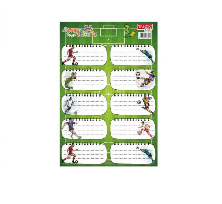 Iskolai címkék 30/szett  FOTBAL