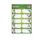 Iskolai címkék 30/szett  FOTBAL