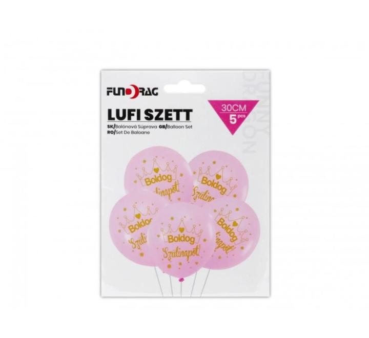 Balon latex roz 30cm,5buc