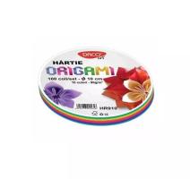 Kerek origami papír 20 cm 100 iv/készlett Daco HR910