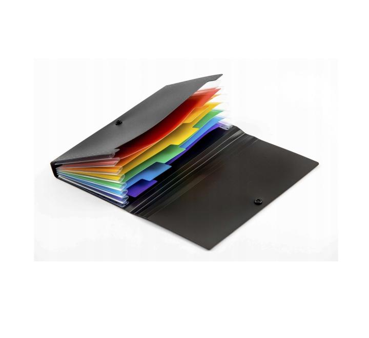 DL borítékos mappa rögzítővel, 6 rekesszel, Strigo